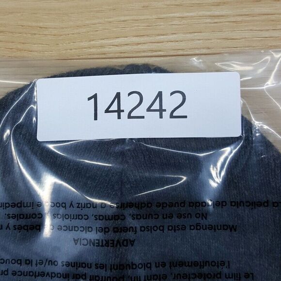 KENNETH COLE REACTION Beanie Hat Gray Acrylic Knit Logo One Size - Picture 5 of 5